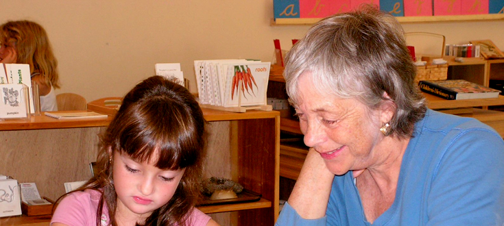 girl with teacher